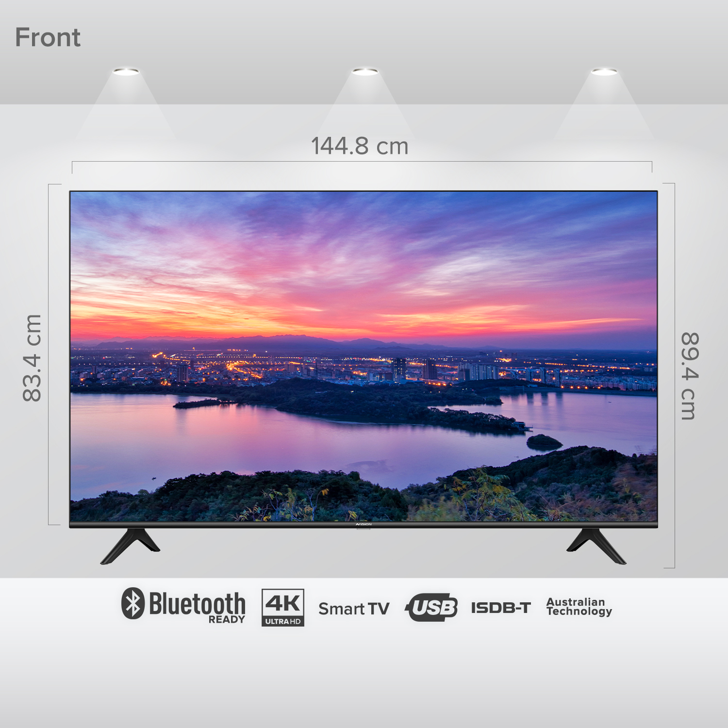 AISEN 165cm (65 Inches) 4K Ultra HD Smart WebOS LED TV - A65UDS982